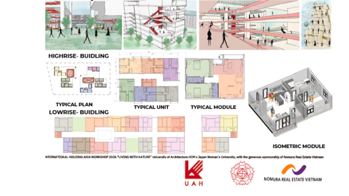 Workshop hợp tác cùng Trường Đại học Kiến trúc TP.HCM (UAH) và Đại học Phụ nữ Nhật Bản (JWU): 
